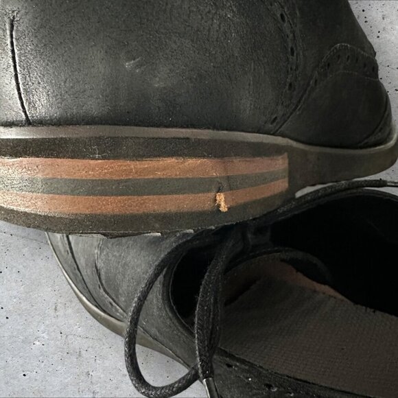 Men's Aetrex Dalton Wing Tip Oxford Shoes in Black - Size 12.5 - Picture 10 of 14